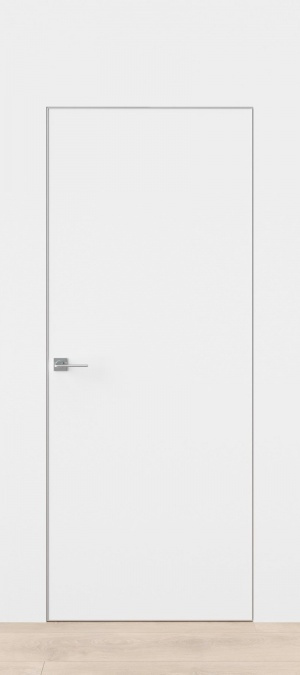 PL Doors Межкомнатная дверь In9 СП Reverse под покраску с алюм. кромкой, арт. 20402 - фото №1
